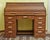 Wood Antique American Desk with Roller Blind For Sale - Image 7 of 16