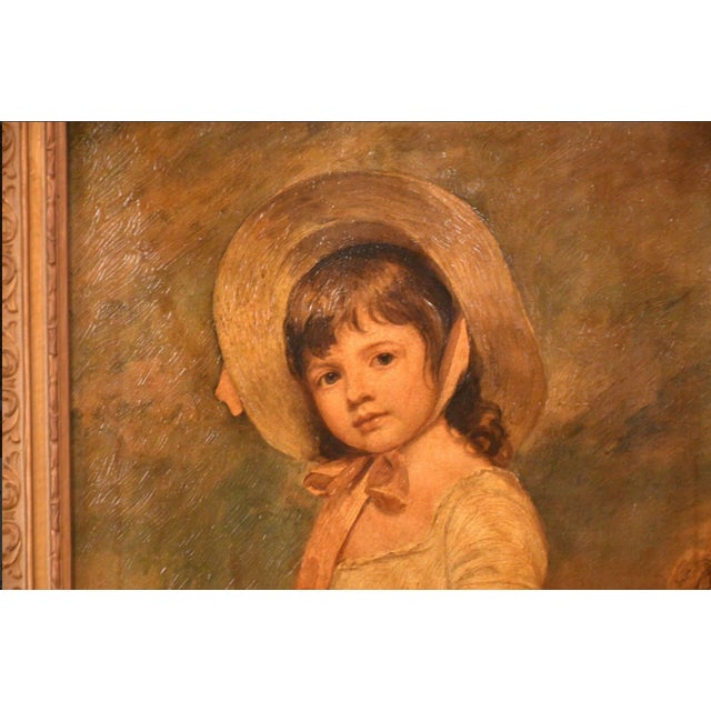 Rococo Late 20th Century "Miss Willoughby" Print After George Romney For Sale - Image 3 of 10