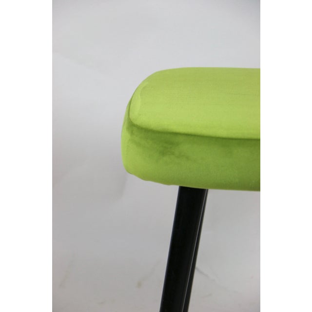 Mid-Century Modern Vintage Green Stool, 1970s For Sale - Image 3 of 6
