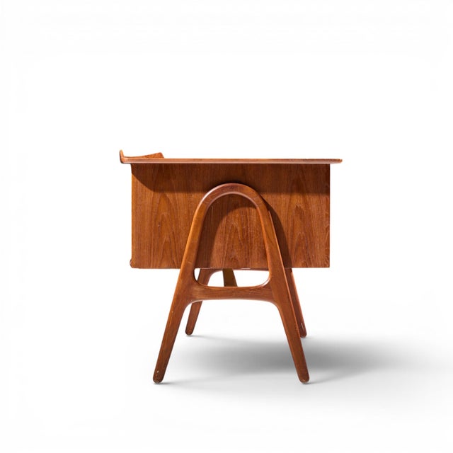 Svend Madsen Svend Madsen Mid Century Danish Teak Curved Desk For Sale - Image 4 of 10