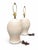Cream Late 20th Century Postmodern Pastel Striped Ceramic Table Lamps – A Pair For Sale - Image 8 of 8