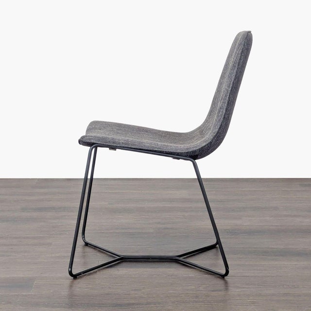 Modern West Elm Slope Dining Chair For Sale - Image 3 of 7