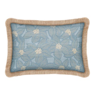 Palais Double Sided Outdoor Cushion Michelle Ice X Amina Sand, 20x12 Inch For Sale