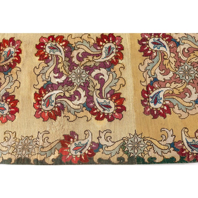 Late 19th Century Antique English Needlepoint Rug For Sale - Image 5 of 7