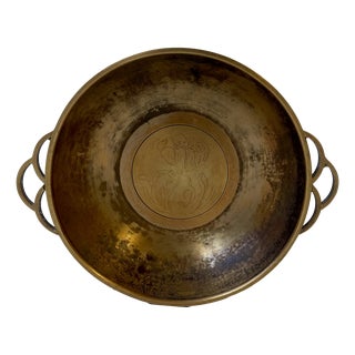 Art Deco Dish in Patinated Bronze by Ægte Ildfast, 1930s For Sale