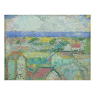 Leo Thellefsen, Foggy Weather in January, Oil on Board For Sale
