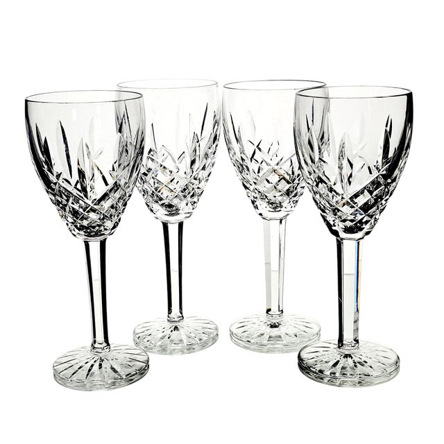 Late 20th Century Waterford Crystal Araglin Wine Glasses, Set of 4 For Sale - Image 13 of 14