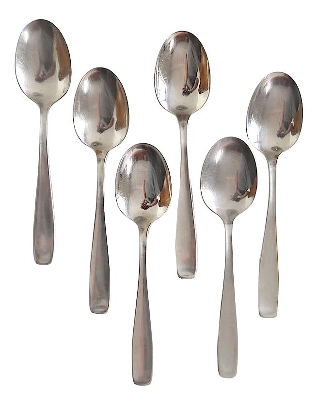 German Model 3800 Soup Spoons by Wilhelm Wagenfeld for WMF, Set of