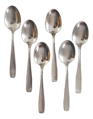 German Model 3800 Soup Spoons by Wilhelm Wagenfeld for WMF, Set of 6