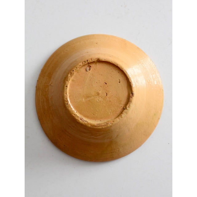 Green Vintage Mid-Century Mexican Folk Pottery Bowl For Sale - Image 8 of 12