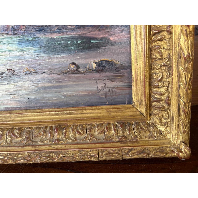 Léo Spanoghe, Belgian Coastal Scene, 1900s, Oil Painting, Framed For Sale - Image 4 of 11