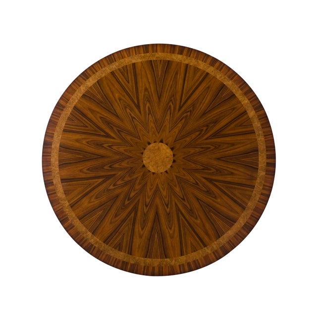 2020s Formal Inlaid Mahogany Dining Table or Center Table With Drawers. Finely Carved Edge by Theodore Alexander For Sale - Image 5 of 12