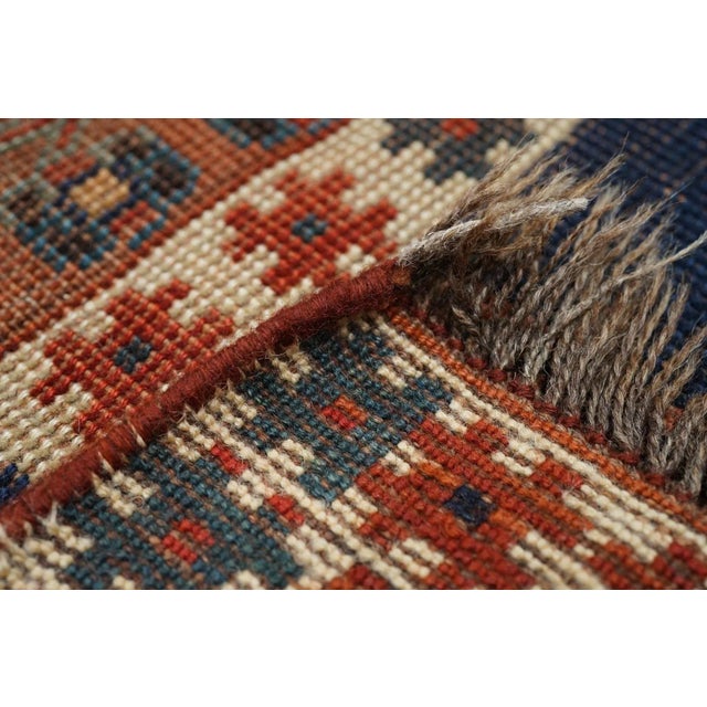 Antique Kazak Rug 3'5'' x 4'0'' For Sale - Image 4 of 12
