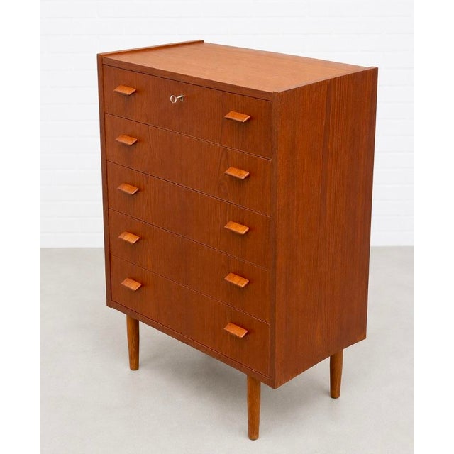 Mid Century Modern Danish Teak Highboy / Dresser by Poul Volther, C. 1960s For Sale - Image 13 of 16