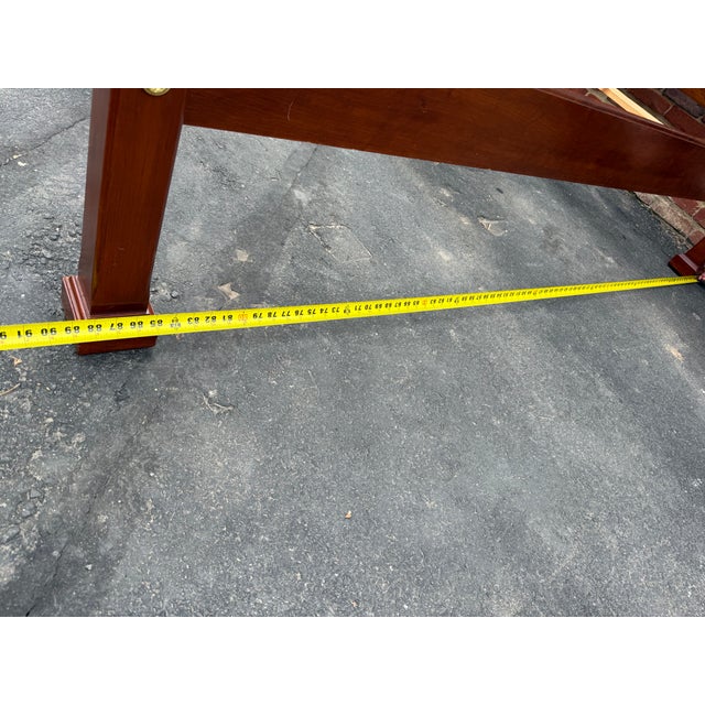 Henkel-Harris King Size Wild Black Cherry Pencil Four-Poster Bed Frame For Sale - Image 18 of 18