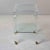 Hollywood Regency Large Italian Lucite Two-Tier Table on Casters For Sale - Image 3 of 13