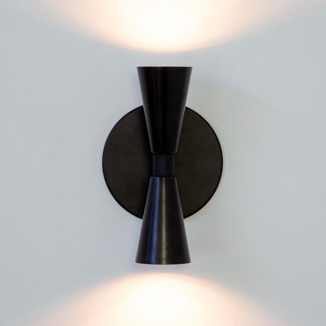 Cone 2 Sconce Small, Modern, by Research.Lighting, Modern, Minimal For Sale - Image 10 of 12