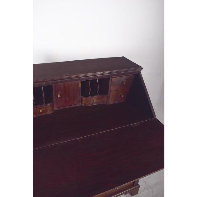 Antique Portuguese Paper Chest of Drawers in Dark Wood For Sale - Image 9 of 10