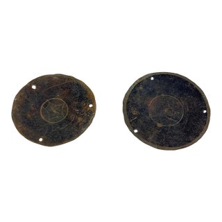 Early 20th Century 2 Odd Asante Gold Dust Scale Pans Côte d'Ivoire For Sale