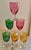 Set of 6 Italian Hand-Blown Cordial Glasses by I Preziosi – Mixed Colors, Unused A stunning set of six handmade cordial...