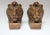 Pair of painted plaster mold lion bookends manufactured by Progressive Art Products (1965, USA). Set retains the original...