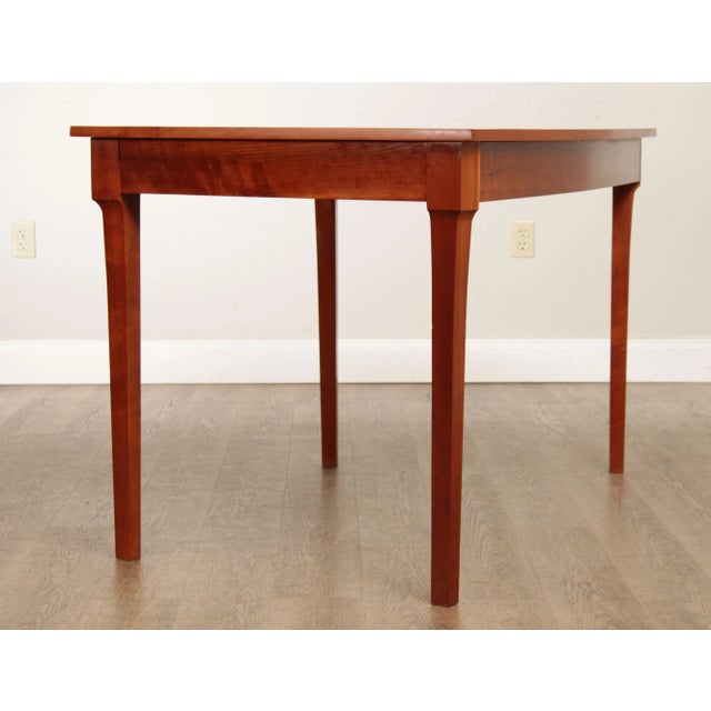 2000 - 2009 Studio Crafted Custom Quality Cherry One-Drawer Writing Desk For Sale - Image 5 of 13