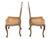 Louis XV Gilt and Green Painted Cane Side Chairs, 1880, Set of 2 For Sale - Image 3 of 14