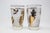 Vintage Libbey Cocktail Glasses Set, Frosted Glass with Gold Leaf For Sale - Image 9 of 18