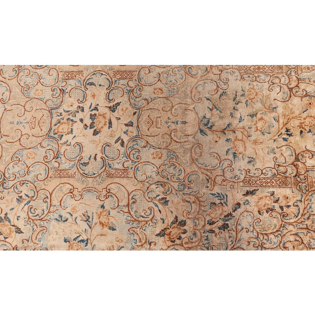 Antique Persian Kirman Handmade Wool Rug For Sale In New York - Image 6 of 8