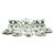 Chinese Bouquet Apponyi Green Porcelain Tea Set for 12 Persons from Herend Hungary, Set of 40 For Sale