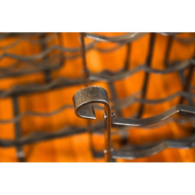 2000 - 2009 Vintage French Country Style Wrought Iron Wine Racks—Set of Three For Sale - Image 5 of 9