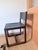 American BDDW Square Dining Chair in Black Walnut With Dark Mulled Leather For Sale - Image 3 of 5