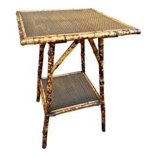 19th English Bamboo Side Table For Sale