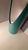 Glass Model Unghia Nail Lipstick Floor Mirror in Petrol Green For Sale - Image 7 of 15