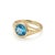 Add a pop of bright, vibrant color to your ring stack with this breathtaking Natural Swiss Blue Topaz ring. Featuring a...