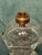 Antique Sandwich Flint Glass Whale Oil Lamp Ring & Oval Pattern Hex Base C. 1850 For Sale - Image 4 of 11