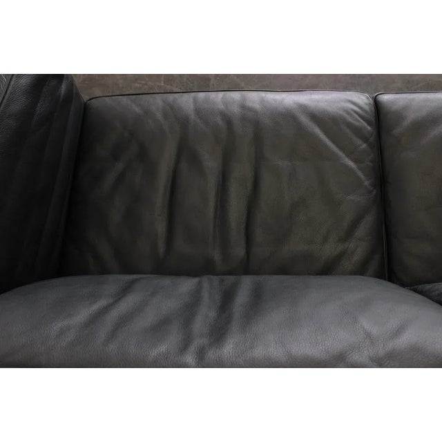 Blue Model 2332 Sofa in Leather by Børge Mogensen for Fredericia For Sale - Image 8 of 14