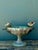Vintage Floral Glazed Ceramic Pedestal Cache Pot For Sale - Image 4 of 12