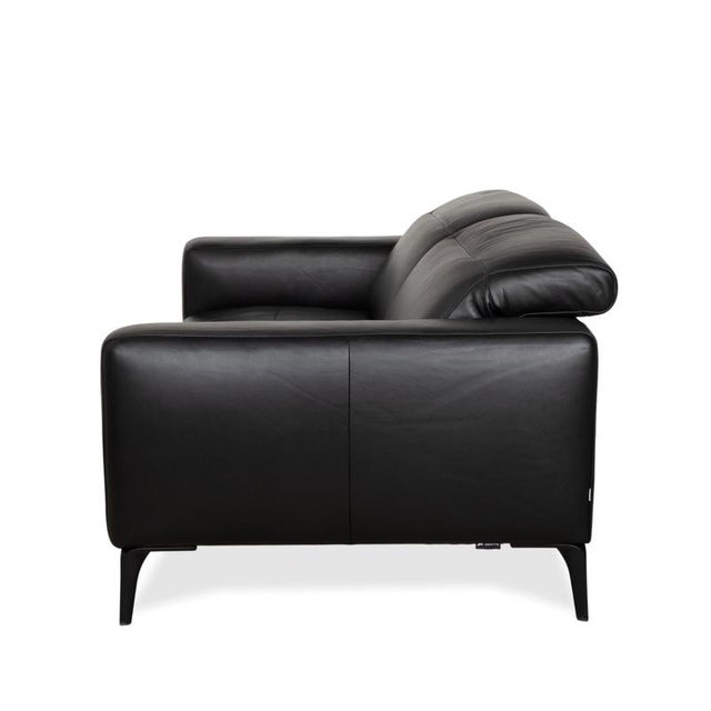 Zurich 2-Seater Sofa in Black Leather from BoConcept For Sale - Image 15 of 16