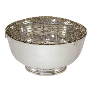 1970’s New Silver Rose Bowl With Net Old English, Plain