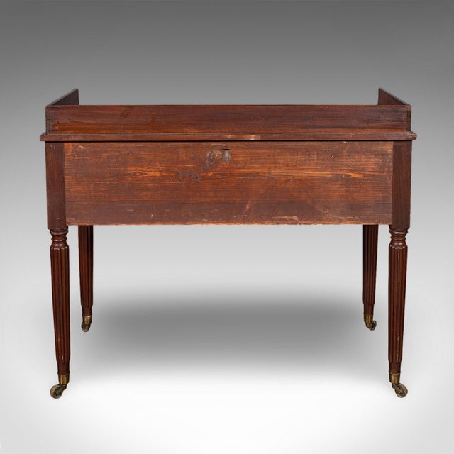 Early 19th Century Antique Writing Table, English, Kneehole Desk, Home Office, Study, Regency, 1820 For Sale - Image 5 of 12