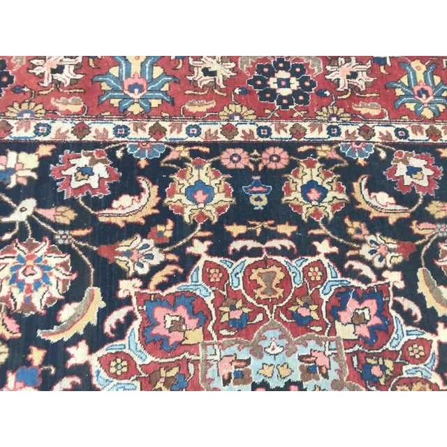 Large Antique Tabriz Rug For Sale - Image 9 of 13