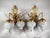 1980s 1980s French Louis XVI Gold Bronze Crystal Wall Lamps / Sconces - Pair For Sale - Image 5 of 18