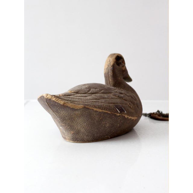 1950s General Fibre Ariduk Mallard Hen Duck Decoy For Sale - Image 9 of 16