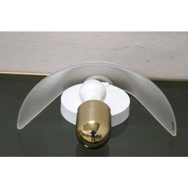 Italian Brass and Murano Glass Sconce from VeArt, 1970s For Sale - Image 6 of 8