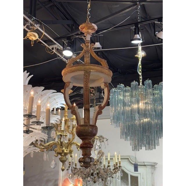 19th Century Italian Giltwood Lantern For Sale In Dallas - Image 6 of 7
