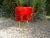 1960s French Mid Century Modern Fluffy Red Chair For Sale In Miami - Image 6 of 10