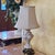 Vintage Italian Capodimonte Style Porcelain Table Lamp With Scrollwork & Bronze-Tone Base For Sale - Image 12 of 18