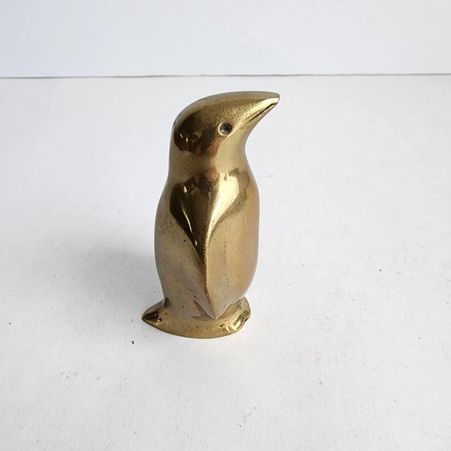 Vintage 1970s Petite Brass Penguin Figurine 3.5” Tall This little guy is adorable, use him for decorating or give as a gift.