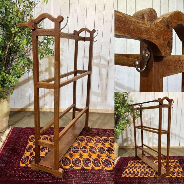 Teak clothes duffel from the 1930s - L=1.24m H=1.52m D=45cm